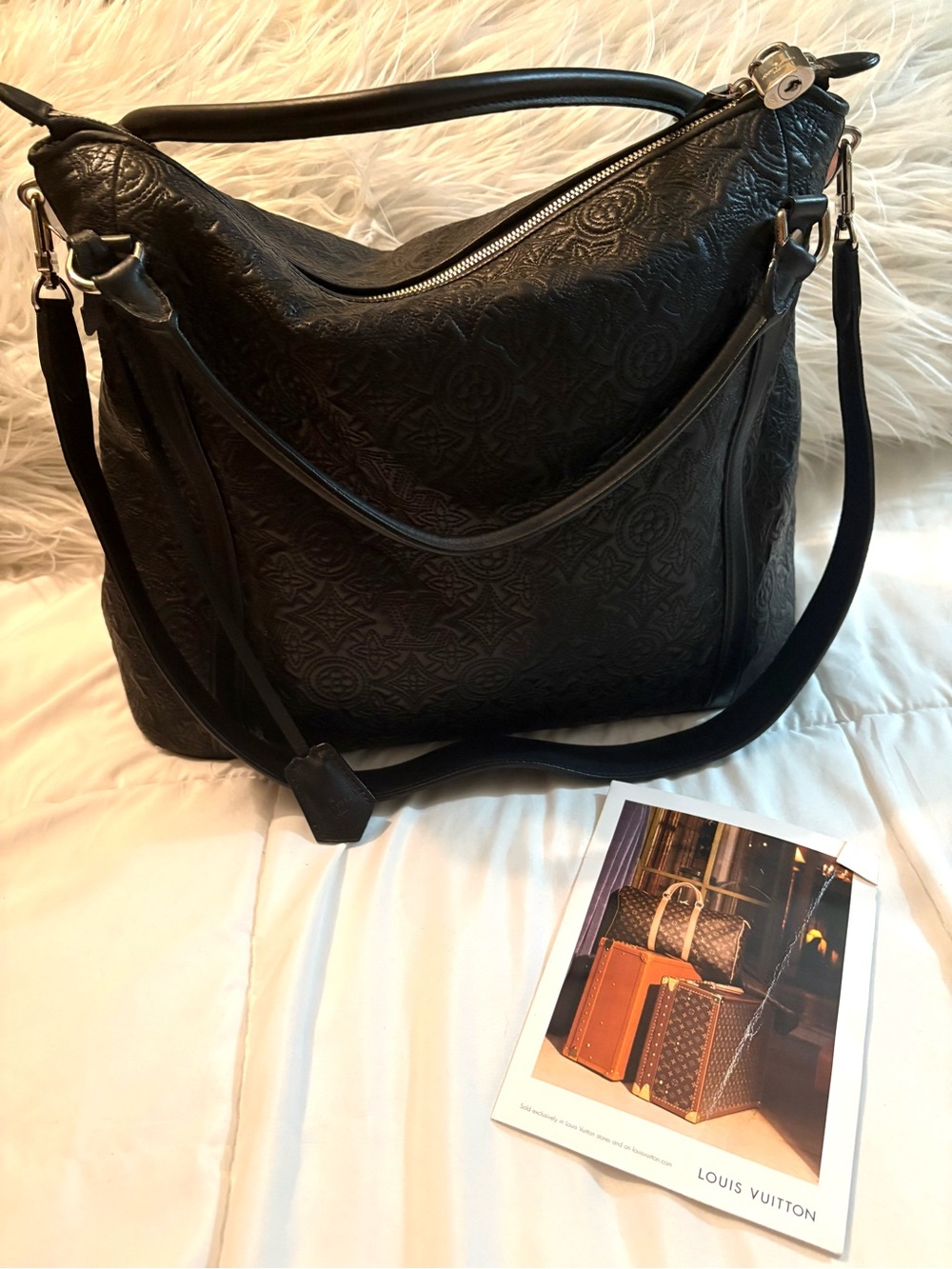 Louis Vuitton 2-Way Shoulder Bag Monogram Antia Ixia MM in Noir EUC